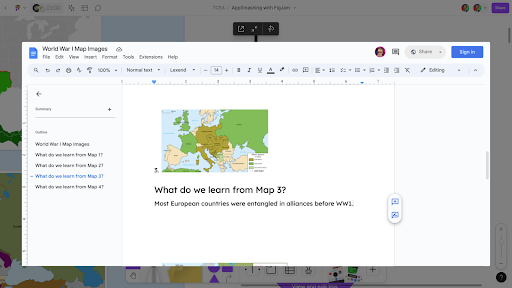 Google Doc in a FigJam.