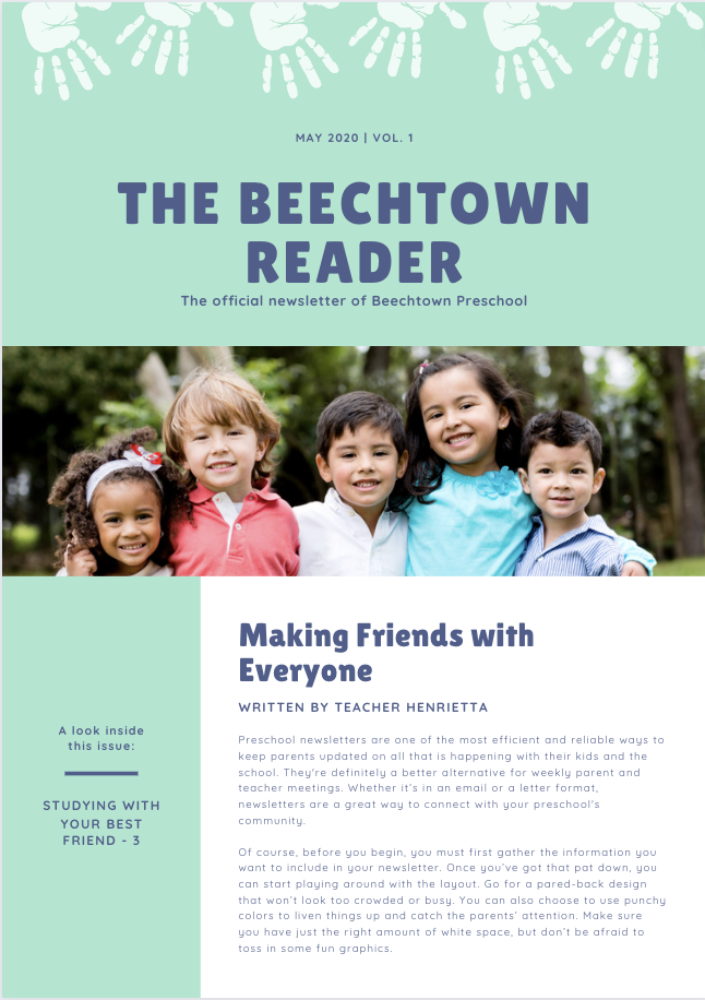 Back to School with Canva | Newsletter Template